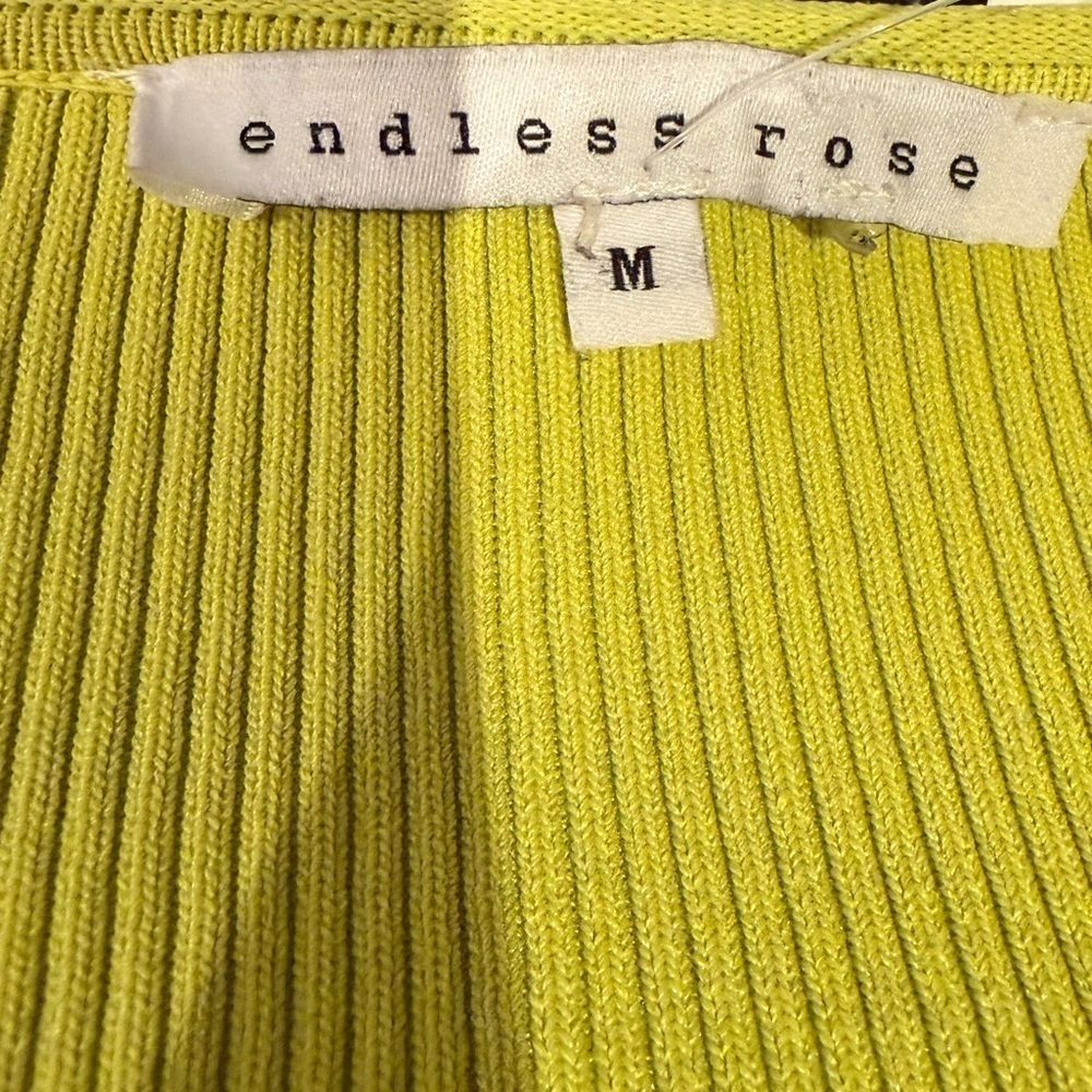 Endless Rose Lime V-Neck Sweater Shrug - PRICED TO SELL! - Picture 11 of 11